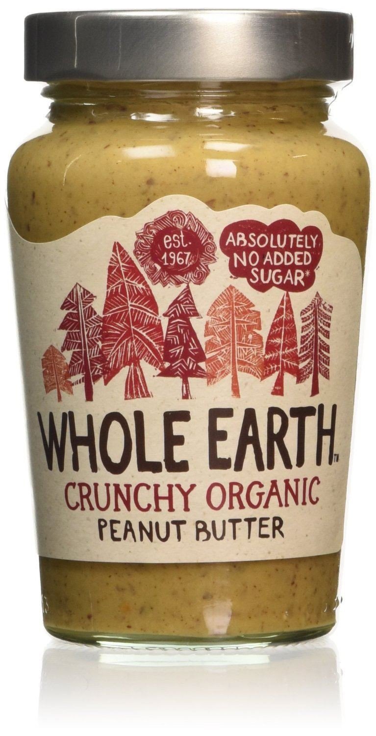 WHOLE EARTH CRUNCHY ORGANIC PEANUTS BUTTER 340 G